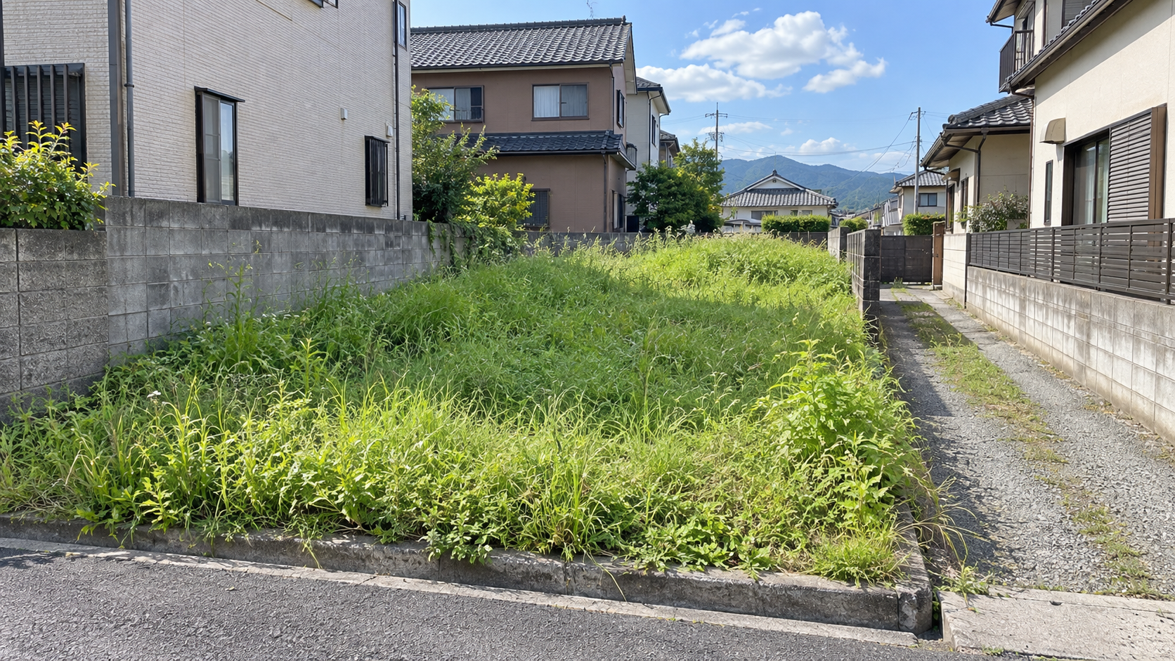 活用や売却が難しい土地をイメージした写真